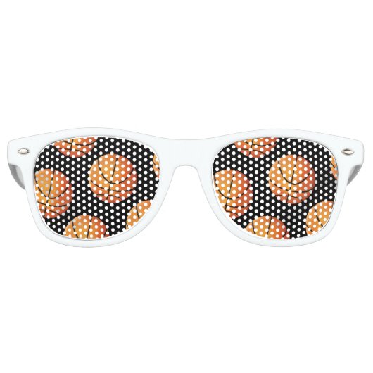 Basketballen | Sportcadeau Retro Zonnebril (Voorkant)