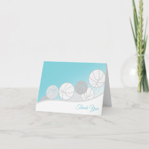 Basketballen Zilver en Blauw Bedankt