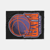 Basketballer 6 fleece deken (Voorkant (Horizontaal))