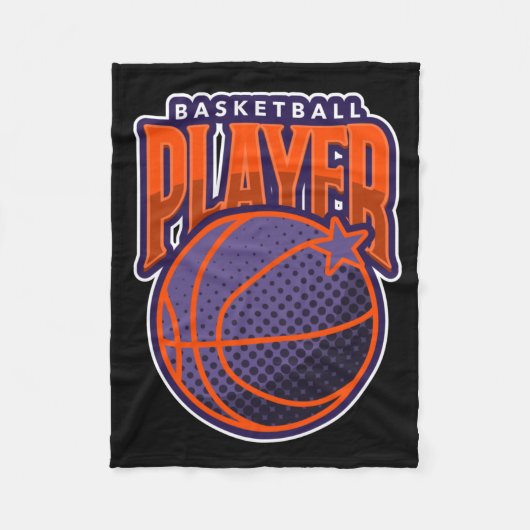 Basketballer 6 fleece deken (Voorkant)