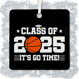 Basketballer Afstuderen Klasse van 2025 Senior Metalen Ornament