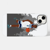 Basketballer Anthony Edwards in actie Case-Mate iPhone Case (Achterkant (horizontaal))