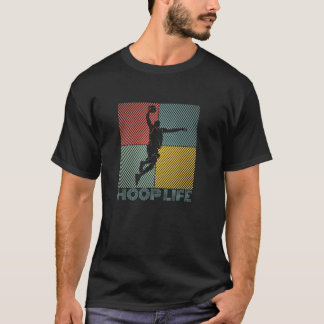 Basketballer Basketbal Spelletjes HOOP LIFE Baske T-shirt