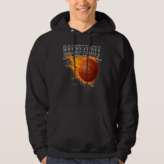Basketballer Basketball Hoop Dunking Basketball Ho Hoodie (Voorkant)