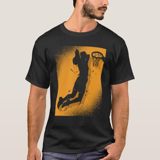 Basketballer Basketball Hoop Dunking Basketball Ho T-shirt (Voorkant)
