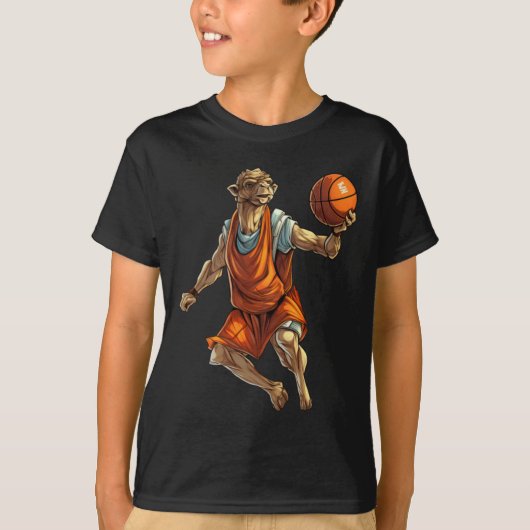 Basketballer Camel T-shirt (Voorkant)