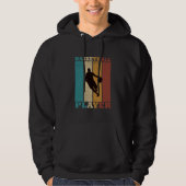 Basketballer dribbelen  retro stijl hoodie (Voorkant)