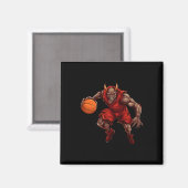Basketballer Duivel Magneet (Voorkant / Achterkant)