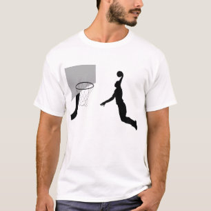 Basketballer dunking T-shirt