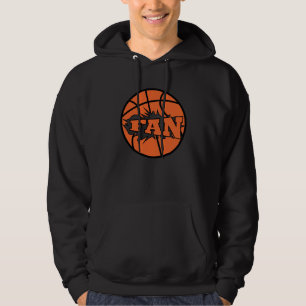 Basketballer fan sinaasappel bal hoodie