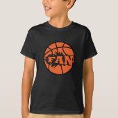 Basketballer fan sinaasappel bal t-shirt (Voorkant)