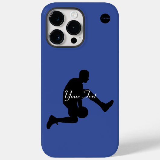 Basketballer Graphic & Jouw naam HAMbyWG Case-Mate iPhone Case (Achterkant)