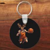 Basketballer Hirsch Sleutelhanger (Voorkant)