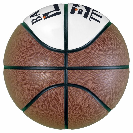 basketballer leven blauwe tekst basketbal (Rechts)