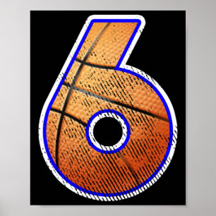 Basketballer nummer 6 poster