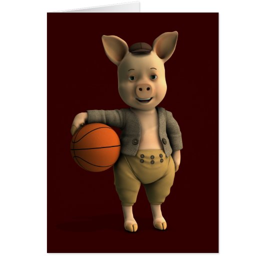 Basketballer Piglet (Voorkant)