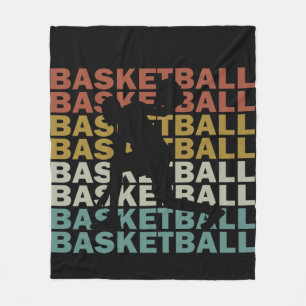 Basketballer  retro stijl fleece deken