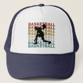 Basketballer  retro stijl trucker pet (Voorkant)