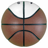 Basketballer slam dunk met full body tekst basketbal (Rechts)