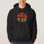 Basketballer slam dunk  retro zonsondergang hoodie (Voorkant)