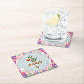 Basketballer T-rex jarig Kartonnen Onderzetters (Insitu)