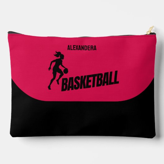 Basketballer, Verjaardagscadeau, Basketbal Meisje Etui (Achterkant)
