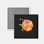 Basketballers Basketbal Magneet (Voorkant / Achterkant)