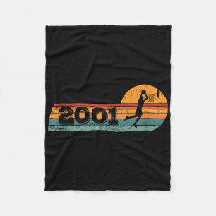Basketballers Geboren 2001 Verjaardag Bask Fleece Deken