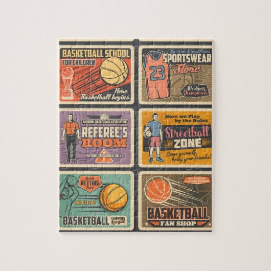 Basketballers" Legpuzzel (Verticaal)