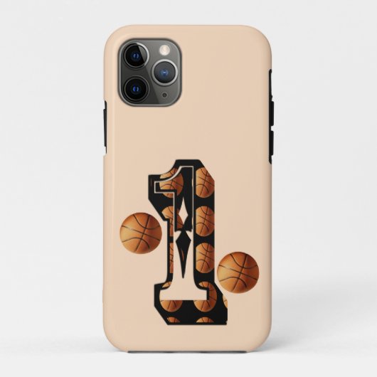 Basketballers nummer één met basketballen, Case-Mate iPhone case (Achterkant)