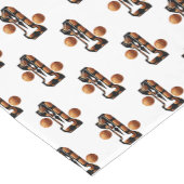 Basketballers nummer één met basketballen, korte tafelloper (Hoek)