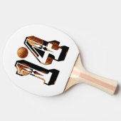 Basketballers nummer veertien Afbeelding Logo, Tafeltennisbatje (Zijkant)
