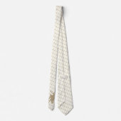 Basketballers op Tan Check stropdas (Achterkant)