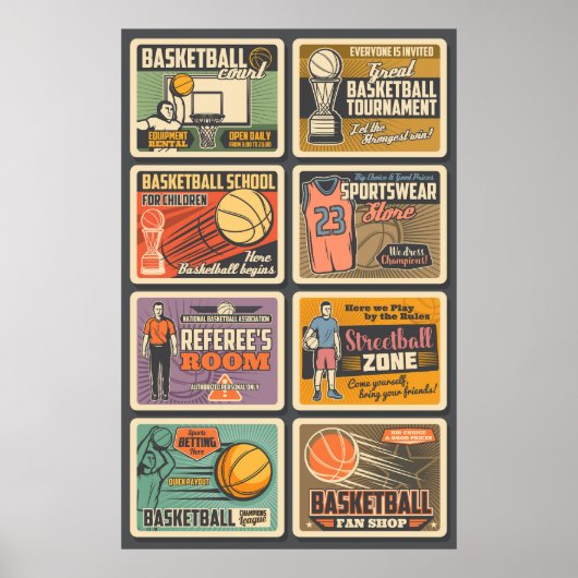 Basketballers" Poster (Voorkant)