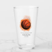 Basketballiefhebber Bachelor / Verjaardagsfeestje Glas (Voorkant)
