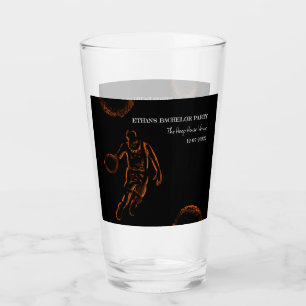 Basketballiefhebber Bachelor / Verjaardagsfeestje Glas
