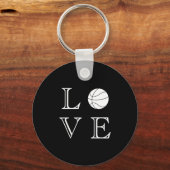 Basketballiefhebber Basketbal 1 Sleutelhanger (Voorkant)