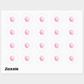 Basketballiefhebber Basketbal Ronde Sticker (Vel)