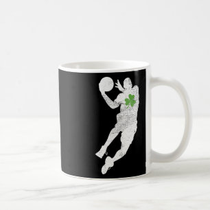Basketballiefhebbers Green Shamrock Leaf St Patric Koffiemok