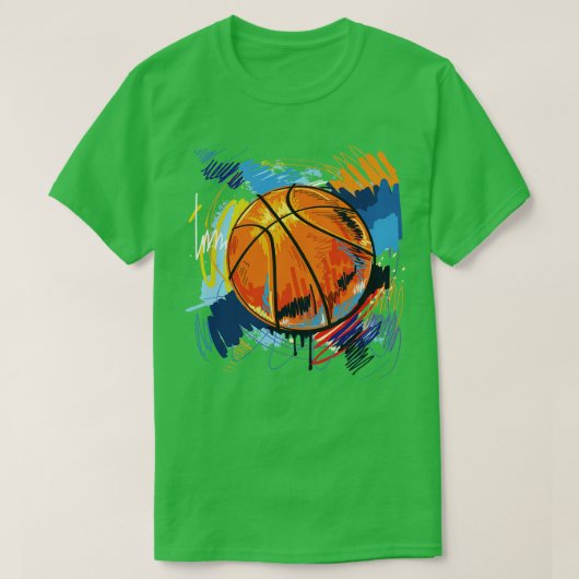Basketballiefhebbers T-shirt (Design voorkant)