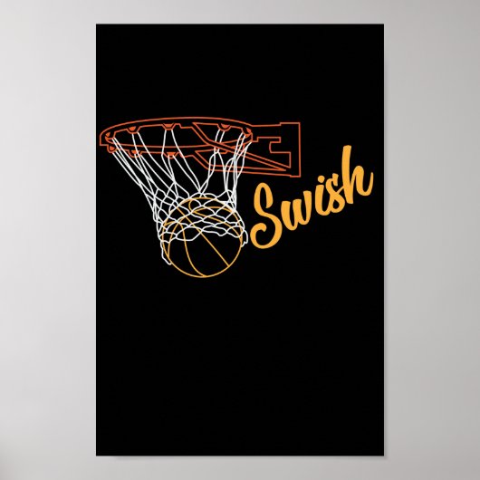 Basketballkorb "Swish" Poster (Voorkant)