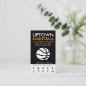 basketballoyaliteit klantenkaartje (Staand voorkant)