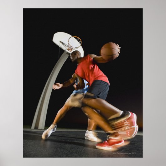 Basketballspelers 2 poster (Voorkant)