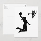Basketbalmeisje Briefkaart (Voorkant / Achterkant)