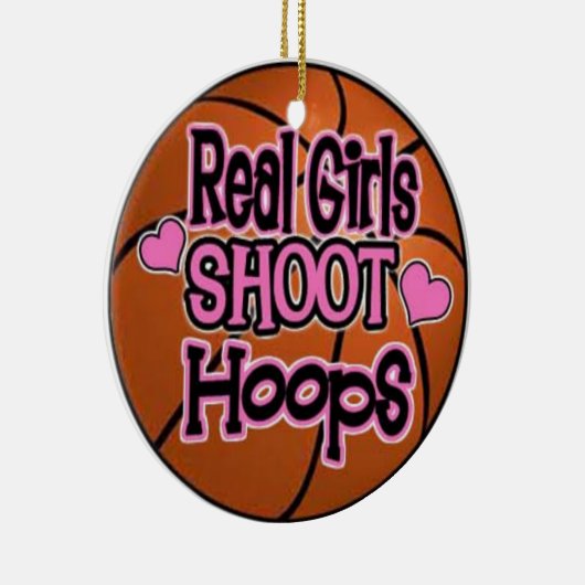 basketbalmeisje keramisch ornament (Rechts)