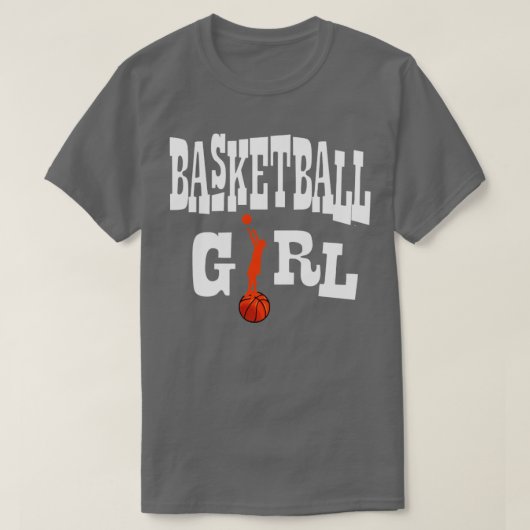 Basketbalmeisje T-shirt (Design voorkant)