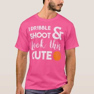 Basketbalminnaar Ik Dribble Shoot En Kijk Deze Kni T-shirt