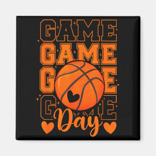 Basketbalmoeder gamedaag grappige basketbalspeler magneet