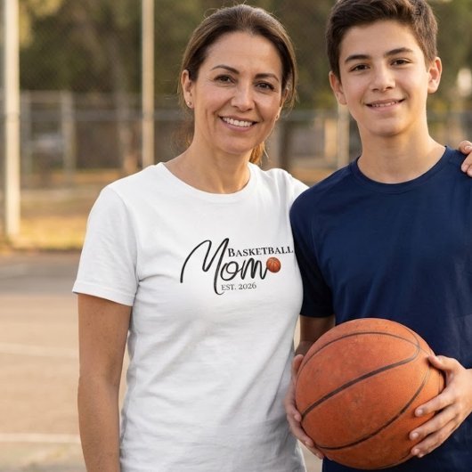 Basketbalmoeder Opgericht Tri-Blend Shirt