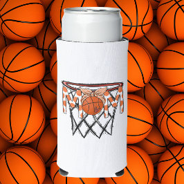Basketbalmoeder / Oranje Stippen MOM Wedstrijddag Seltzer Blikjeskoeler